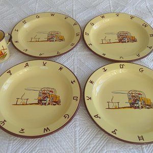 Monterrey Western Ware metal plates and mugs $50